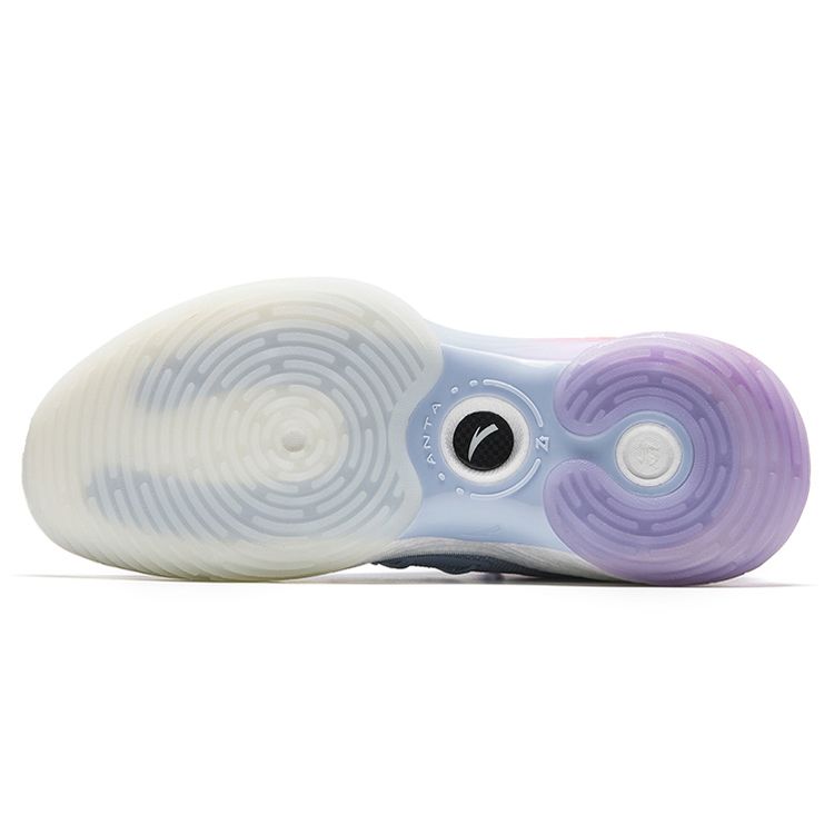 Anta Баскетбольные кроссовки Zup1 Harvest Shock Absorbing Non-Slip Wear-Stick с низким верхом, мужские кроссовки Purple 912331105-1