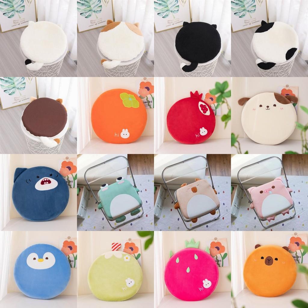 Подушка для сиденья из пены с эффектом памяти с мультяшным котом для комфорта в общежитии и для отдыха