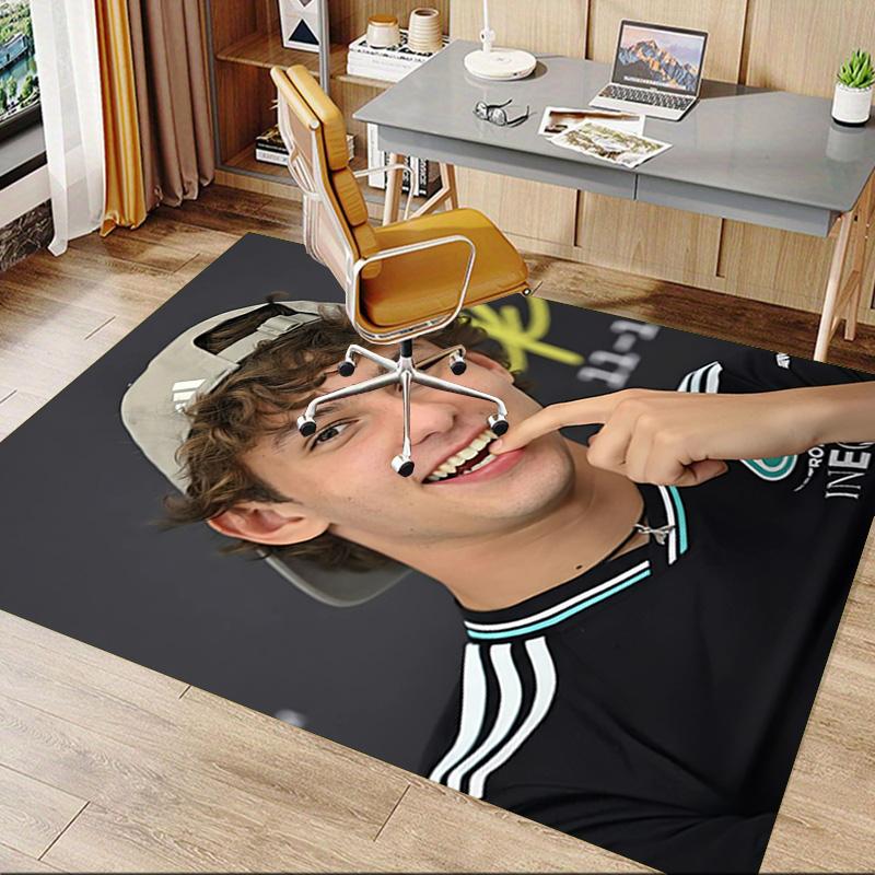 Young Man Hat Carpet For Playroom Bedroom Living Room Sofa Home Decorkids Game Area Rug Nonslip Floor Mat