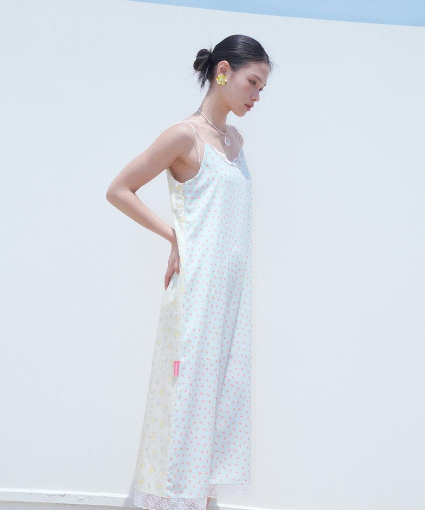 Sweet Bitter Two-Way Flower Maxi Dress_Light Yellow