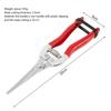 Gardening Hand Pruner Garden Scissors Pruning Shears Micro-Tip Pruning Snips Plant Leaf Trimmer Straight Florist Scissor