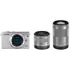 Canon Беззеркальная камера со сменной оптикой Canon EOS M100 Двойной зум-комплект Белый EOSM100WH-WZK