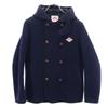 Danton Made In Japan Double Button Coat 36 Navy Blue With Hood Women Used