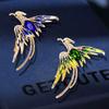 Phoenix Bird Brooches Pin For Women Enamel Flying Beauty Bird Party Gift