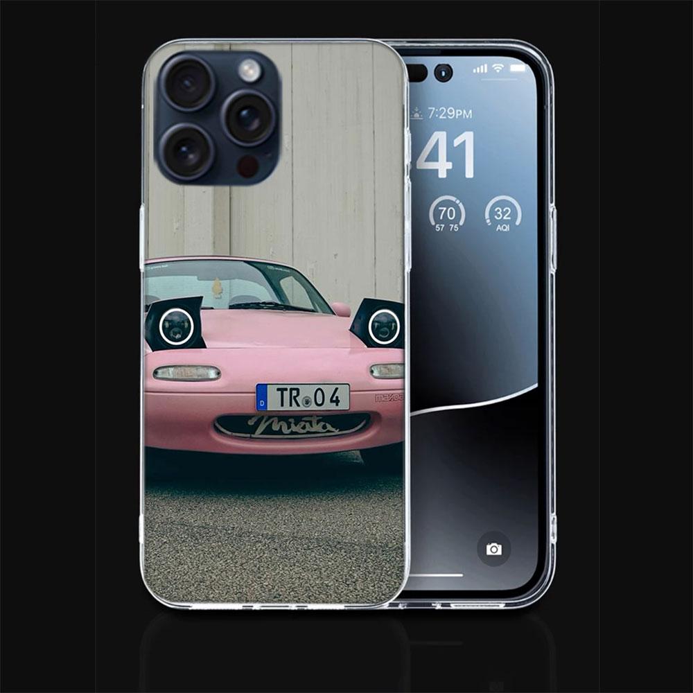 Mx5 M-Miata Clear Phone Case For Iphone 17 Air 16 Pro Max 15 Pro 14 Plus 17E 16E 11 13 12 Mini Cover Cases Fundas Cell TPU Capa