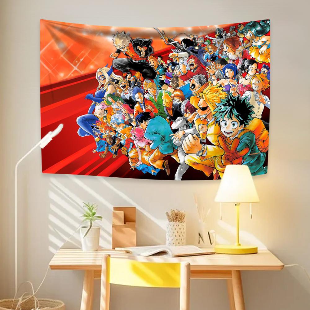 My Hero Academias Tapestry Classic Anime Wall Hanging Bohemian Tapestry For Living Room Home Dorm Decor Japanese Anime Tapestry