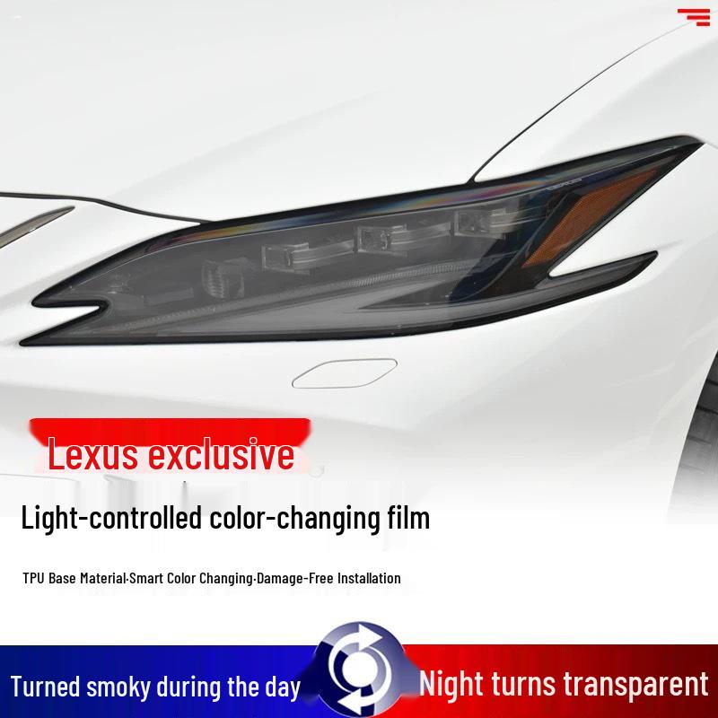 Lexus LX570 Headlight Film – Transparent Smoked Light-Control Protective Film