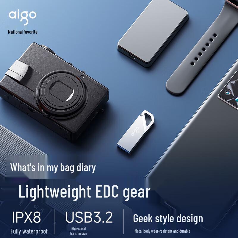 Высокоскоростная металлическая флеш-накопитель aigo U315 USB3.2