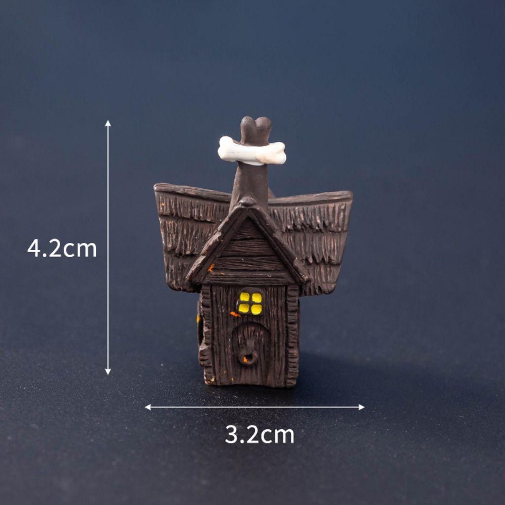Creative Cartoon Halloween Small Ornaments DIY Resin Craft Tombston Ornaments Mini Resin Festival Ornaments Home