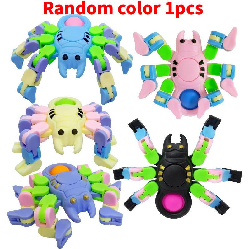 Детский пластиковый спиннер-паук для сенсорной стимуляции и управления стрессом