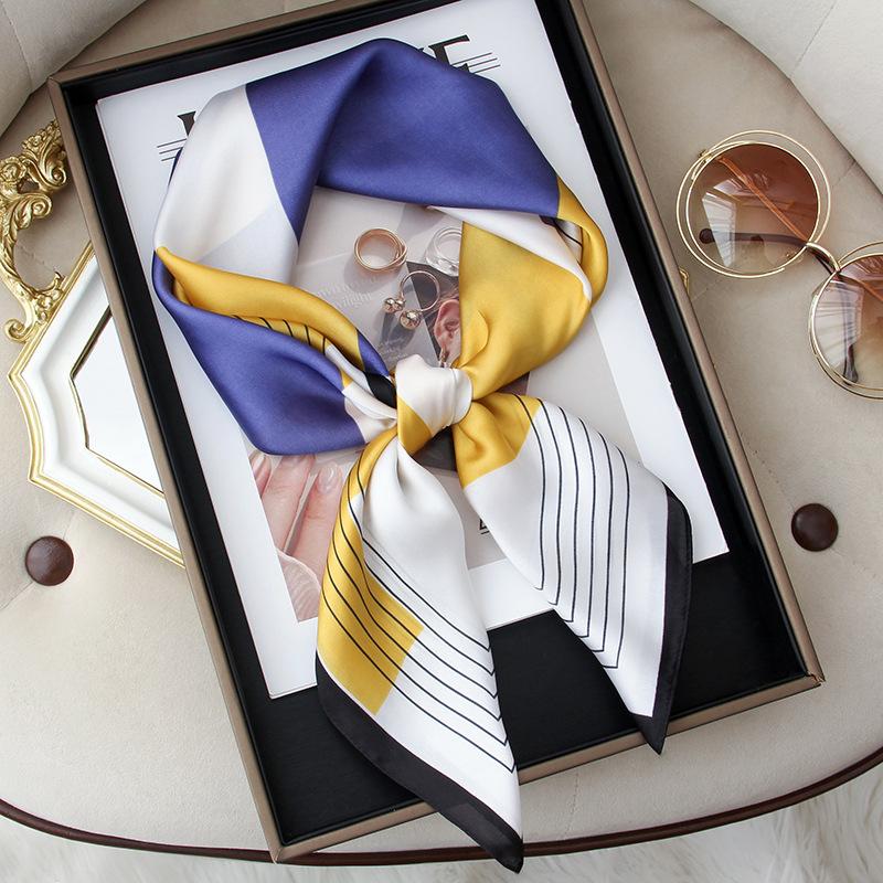 70 квадратных шарф шелковый шарф французский женский высококачественный шарф универсальный подходящий деревенский шарф-рубашка шарф