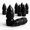 8PCS Spike Tire Valve Stem Caps, Aluminum Alloy Pointed Air Valve Covers, Universal Dustproof Car Wheel Valve Caps for Cars, Trucks, SUVs,