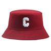 Новая панама с буквой C, шляпа рыбака для мужчин и женщин