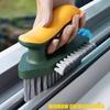 2-in-1 Durable Plastic Crevice and Floor Scrub Brush - Portable Design for Bathroom, Kitchen, Living Room Cleaning