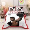 Vintage Muhammad Ali TIME Magazine Cover Red King Size Duvet Cover, Wrinkle-Free Duvet Cover for Daily Use, Machine Washable Duvet Cover Set