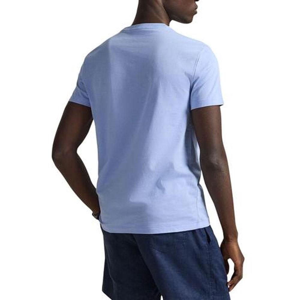 Мужская футболка-поло с коротким рукавом и круглым вырезом Polo Ralph Lauren Стандартный крой Мужская одежда 710671438-020