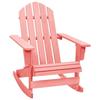 VidaXL Adirondack Rocking Garden Chair Solid Fir Wood Pink
