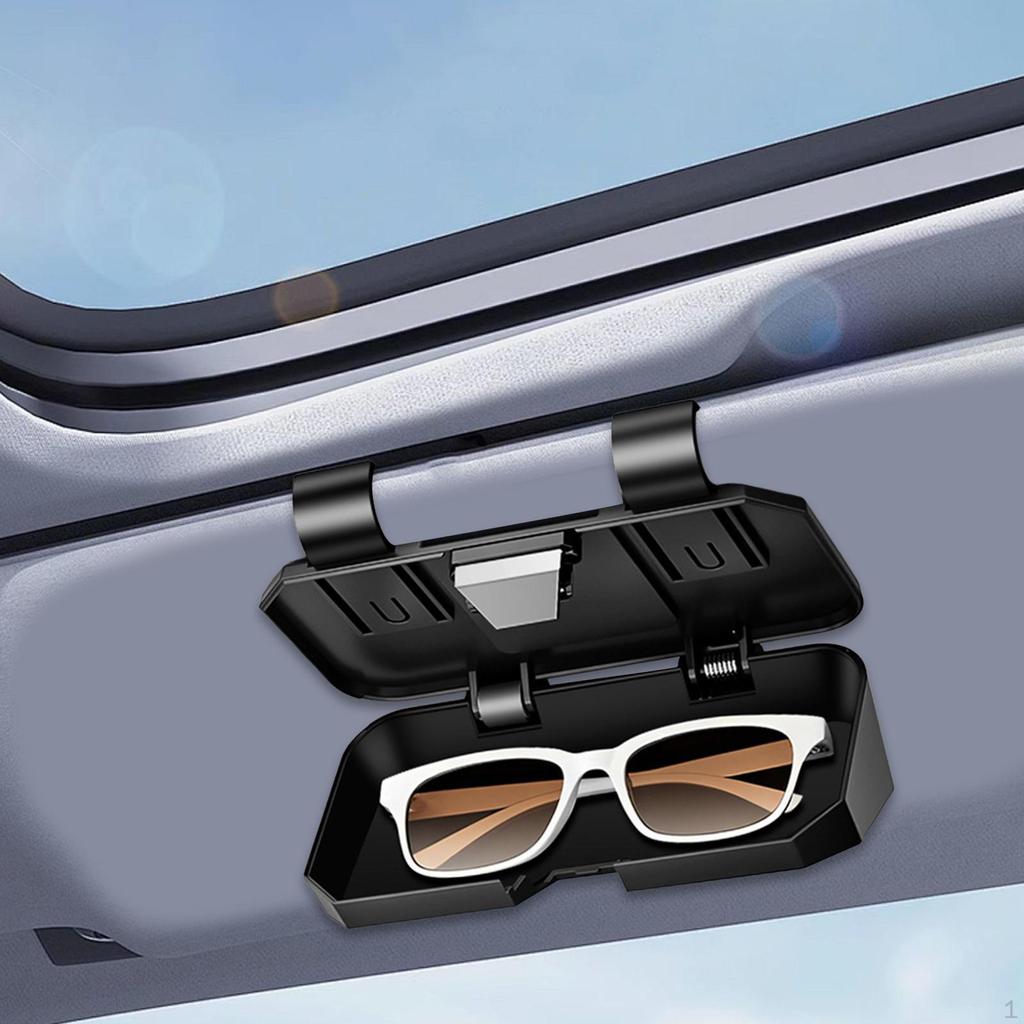 Sunglasses Holder for Car Visor Box Eyeglasses Storage Organizer Auto Glasses Case