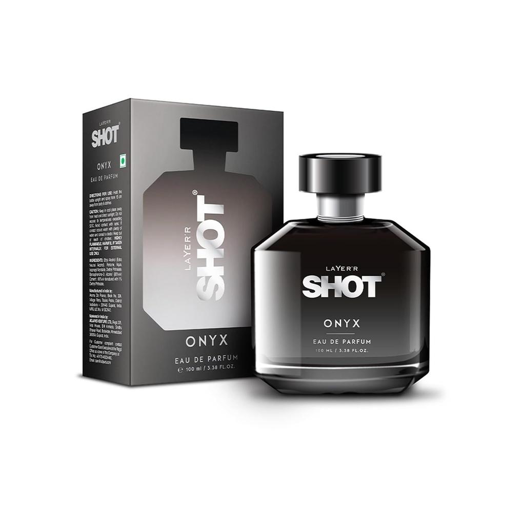 Layer'r SHOT Onyx Eau De Parfum for Men, 100ml