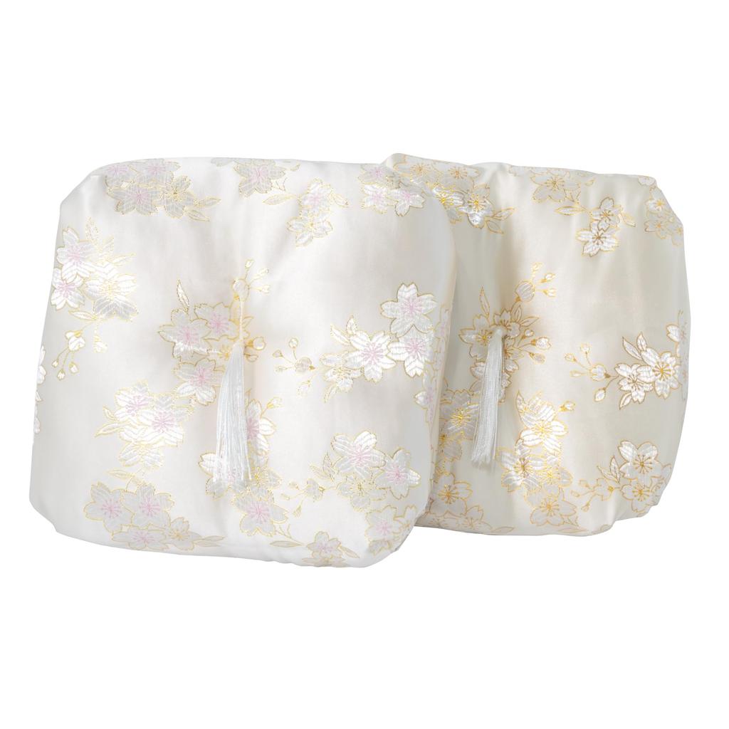 [Акадзава Асахи] Подушка для буддийского алтарного колокола с узором сакуры для домашнего использования (бежевый) (3 Размер)