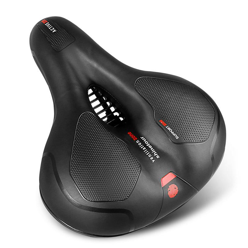 Universal Super Soft Silicone Bicycle Saddle with Shock Absorption - Mountain Bike Seat for Men and Women