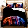 3D Print Microfiber Tarantula Printing Bedding Set - Insect Theme Duvet Cover with Black & Brown Spider