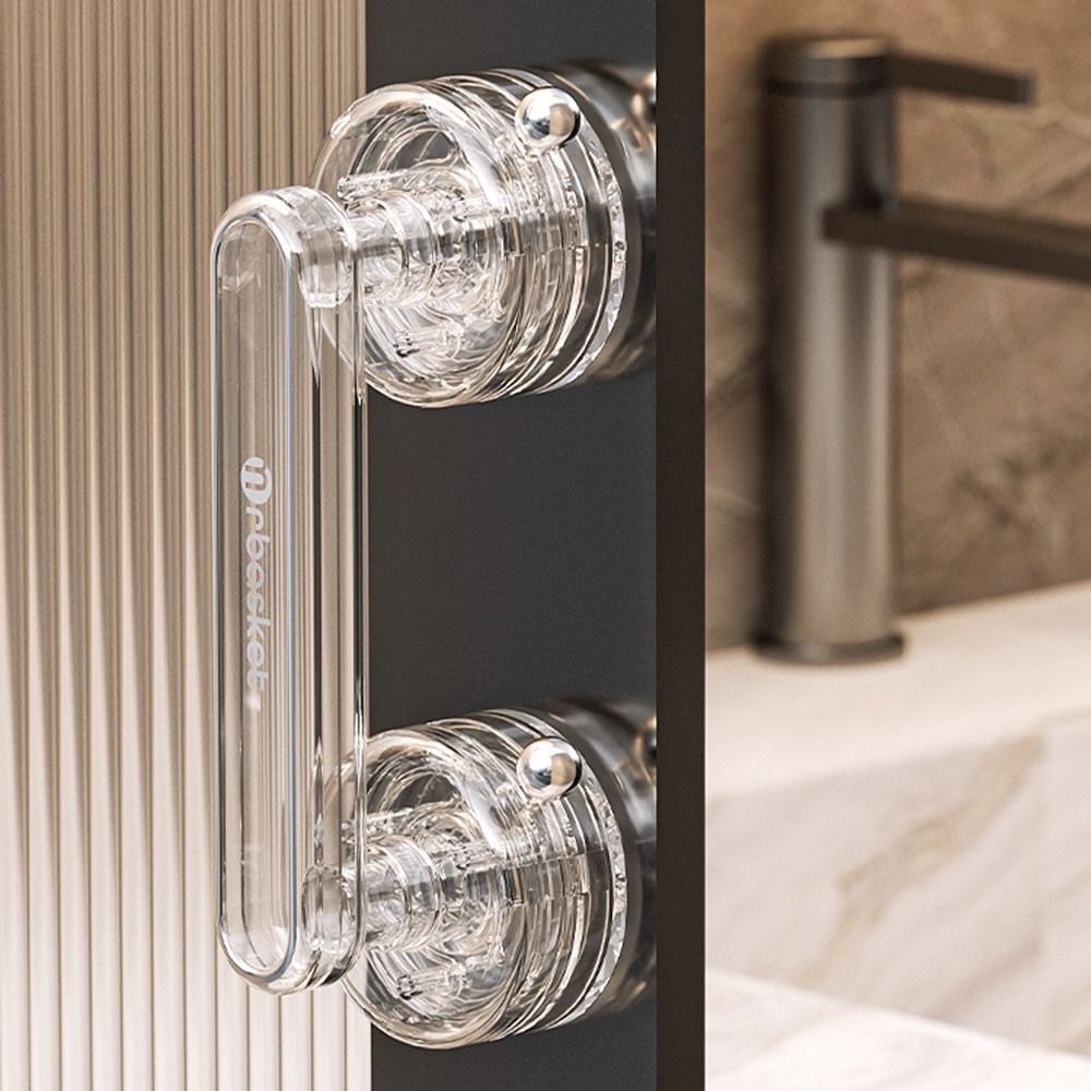 Anti-slip Sliding Door Handle Waterproof Wardrobe Door Handle Suction Cup Door Handle Bathroom
