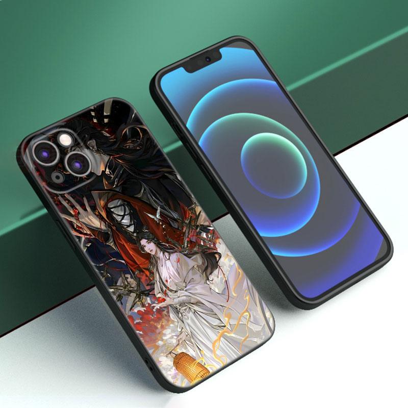 Чехол Heaven Official's Blessing для телефона Apple iPhone 12 13 Mini 11 14 15 Pro Max 7 8 Plus X XR XS SE 2020 2022, черный чехол