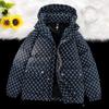 Men's Winter Casual Hooded Warm Cotton Jacket Youth Loose Straight Hem Coat