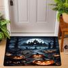 Хэллоуин Ковер Мат Коврик Ужас Тыква Пугало Летучая мышь Замок Кладбище Украшение для дома Внутренний Дверной коврик Праздничные Товары для вечеринки