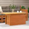 Garden Table Wax Brown 100 x 50 x 75 cm Solid Pine Wood