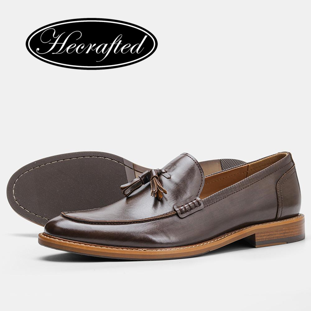 Мужская повседневная обувь с кисточками, роскошные лоферы ручной работы, удобная модная мужская кожаная обувь