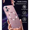 Protective Case - E.F.Connection - for iPhone 17 Pro - with Pink Magnetic Circle - 2 Tempered Glass