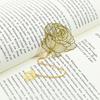 Закладка для книги ручной работы в китайском стиле, Золотой лотос, Подсолнух, Закладки, Маркер для чтения, Для любителя книг, Подарки для друга