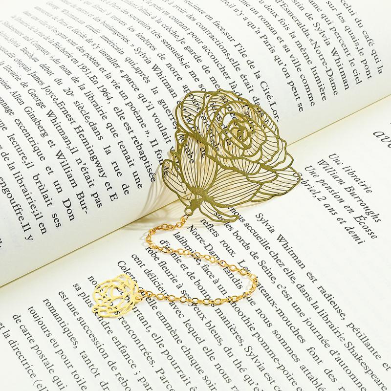 Закладка для книги ручной работы в китайском стиле, Золотой лотос, Подсолнух, Закладки, Маркер для чтения, Для любителя книг, Подарки для друга