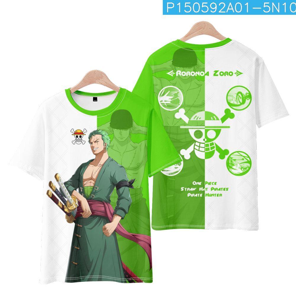 One Piece Surrounding Clothes Luffy Solona Beauty Футболка с короткими рукавами Student Youth Anime 3D Printed Pain Clothes