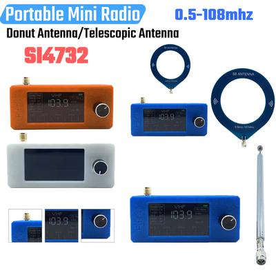 SI4732 0.5-108мгц DSP Чип Карманное Мини Радио LSB USB AM FM FM/AM Радио 1.9-дюймовый IPS Экран Всеволновой Радиоприемник с Антенной