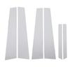 6Pcs Pillar Post Cover Trim Mirrored Finish Chrome Weather Resistant Door Window Pillar Post Trim Re