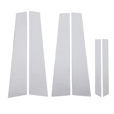 6 шт. Накладка на столб с зеркальной отделкой, хромированная, устойчивая к погодным условиям, отделка столба для двери, окна