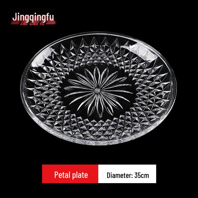 Jingqingfu Transparent Acrylic Drop-Resistant Serving Plate