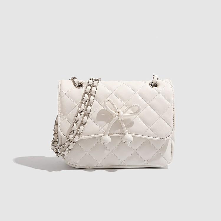 2025 Сумка нового стиля Стеганая цепочка Маленькая квадратная сумка Высококлассная модная Универсальная сумка через плечо для женщин Трендовая