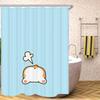 Corgi Butt Shower Curtains for Bathroom Showers Bath Folding Partition Curtain Accessories Bedrooms Waterproof Fabric Things the