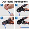 0,08-16 мм² 16-6 Инструменты для обжима трубчатых клемм Мини-клещи для обжима клемм большого размера Набор прецизионных электрических зажимов