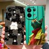 Для Xiaomi Poco M6 Pro 4G 5G Чехол Модный Черный Кокосовая Пальма Жидкий Силикон Мягкий ТПУ Чехол Для XiaomiPocoM6 M6Pro 4G 5G Funda