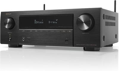 AV-ресивер Denon Surround 8K Ultra eARC AVR-X1700H 7.2-канальный HD, HDR10+, совместимый/черный AVR-X1700HK