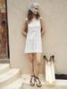 Lenina Allen Crochet Mini Dress_Beige