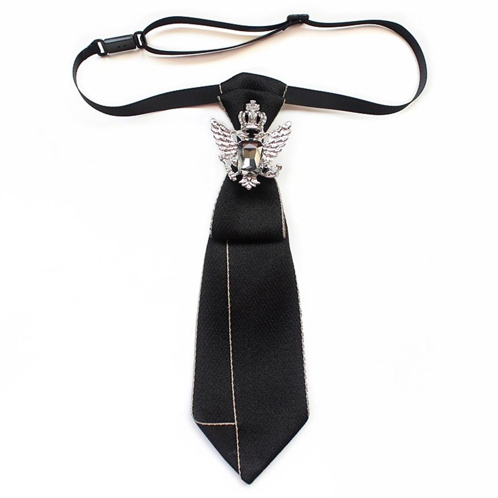 Uniform Ties For Janpanese JK Uniform Cosplay Accessory Neckwear Jk Seifuku Anime Necktie with Rhinestones Metal Charm