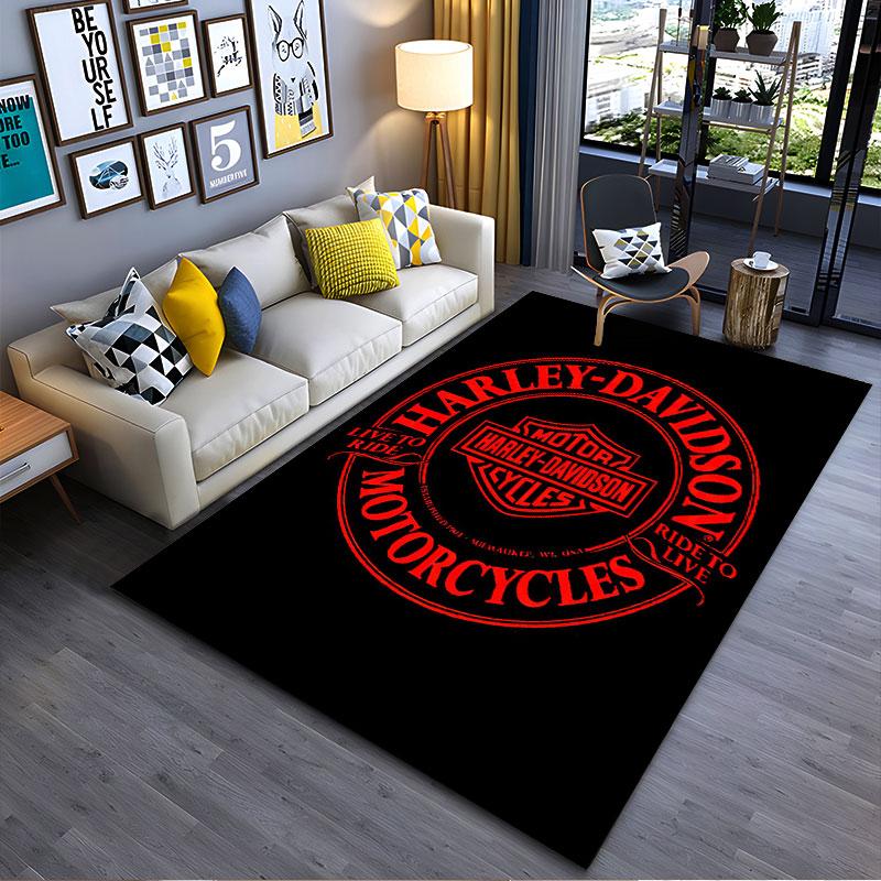 Harley-Davidson Logo Design suitable as a non-slip mat for the living room or bedroom sofa