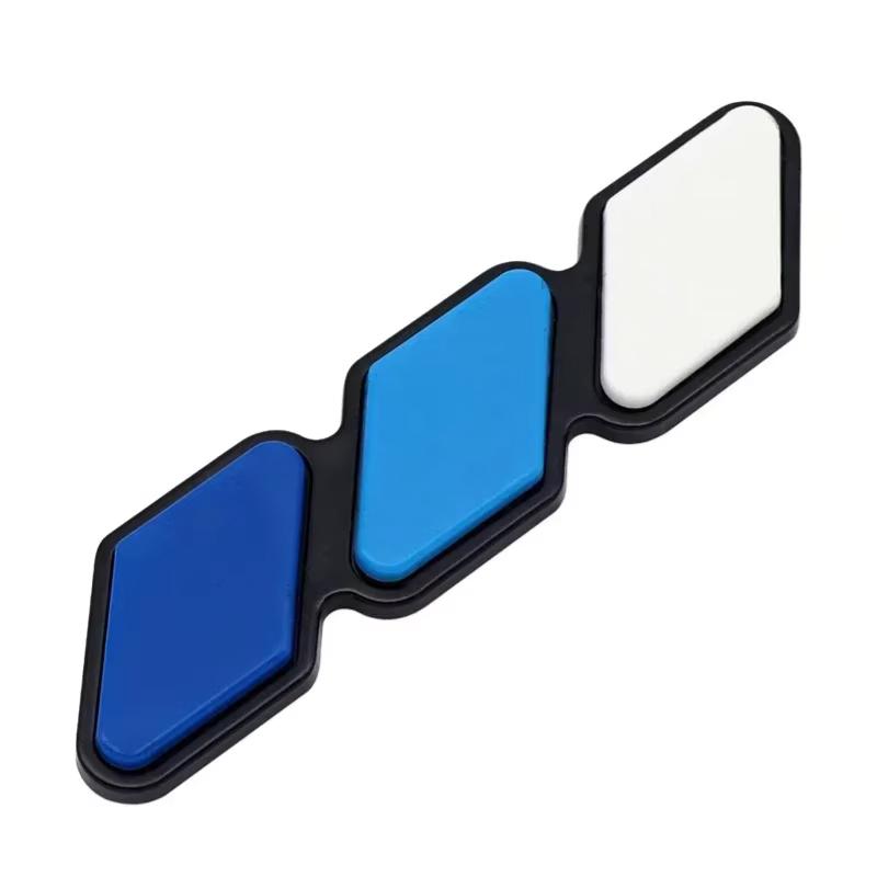3 Colors Grille Badge Emblem Decals For Toyota Tacoma Tundra 4Runner TRD Rav4 CHR Highlande Strip Air Inlet Auto Car Accessories