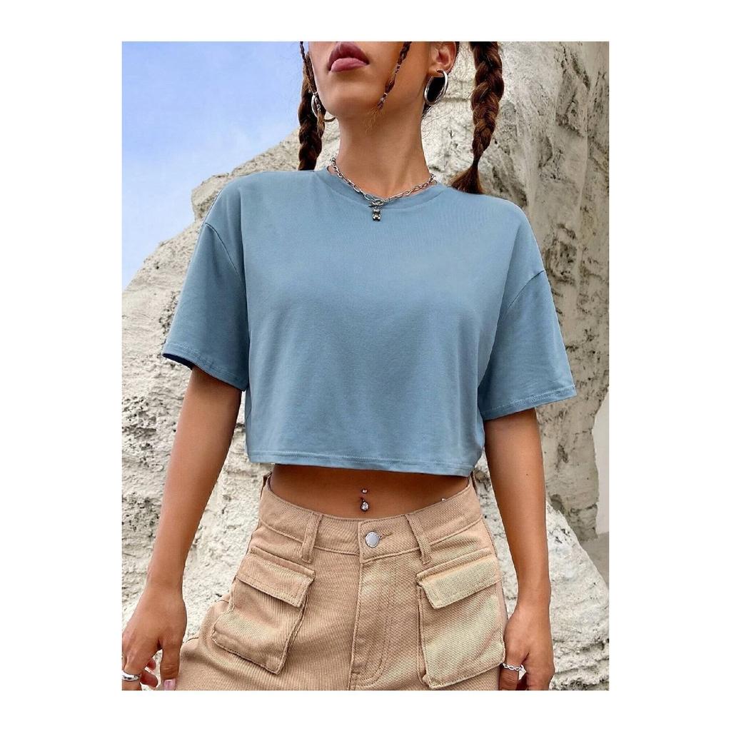 Colorful Oversize Crop T-shirt